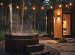 Private Hot Tub by the House
